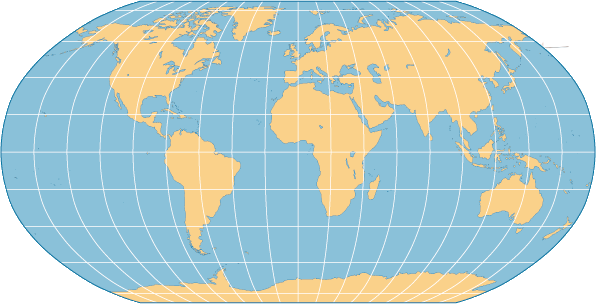 Robinson Map Projection example