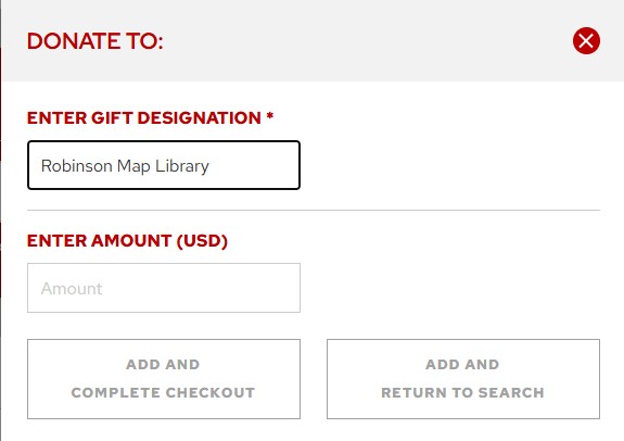 Donate to the Robinson map library