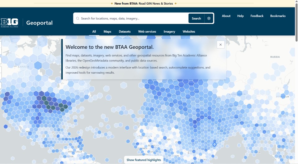 Big Ten Academic Alliance Geoportal link to site